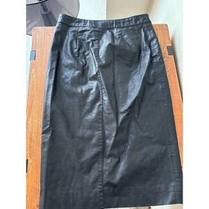 Faux Leather Black  skirt.  Size Small